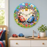 Cute Blue Red Cars Nursery Decor
