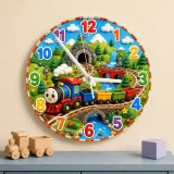 Colorful Railway Nursery Decor