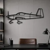 Silhouette en métal d'avion RV-7, décoration murale en métal, décoration aéronautique, décoration d'aviation