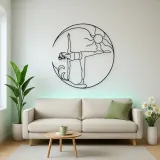 Half Moon Balance Metal Wall Art | Yoga and Meditation Wall Decor