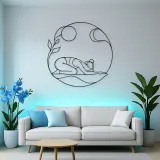 Child Pose Calm Metal Wall Art | Yoga and Meditation Wall Decor