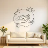 Seated Forward Fold Metal Wall Art | Yoga and Meditation Wall Decor