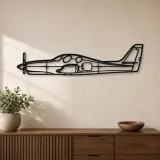 Silhouette en métal d'avion Evolution, décoration murale en métal, décoration aéronautique, décoration d'aviation
