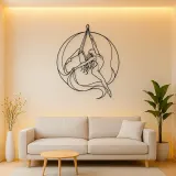 Aerial Silk Dancer Metal Wall Art | Aerial Dance Wall Decor