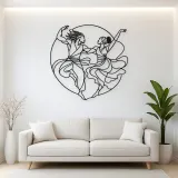African Dance Rhythm Metal Wall Art | Dance Silhouette Wall Decor