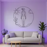 Mountain Pose Flow Metal Wall Art | Yoga and Meditation Wall Decor