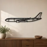 Insegna in metallo silhouette A330-200