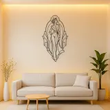 Art Deco Runway Muse Metal Wall Art | Fashion Figure Wall Decor