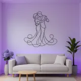 Slow Dance Pair Metal Wall Art | Romantic Couple Decor