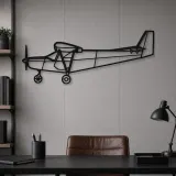 Silhouette d'avion STOL CH 701 en métal, Décoration murale en métal, Décor aéronautique, Décor d'aviation