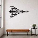 Silhouette en métal d'avion CF-105 Arrow Top, Décoration murale en métal, Décor aéronautique, Cadeau pour aviateur