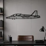 Silhouette d'avion T-7 Red Hawk en métal, Décoration murale en métal, Décor aéronautique, Décor d'aviation