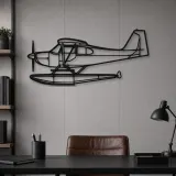 Silhouette de l'avion Citabria en métal, Silhouette d'avion en métal, Décoration murale aviation, Décoration aviateur
