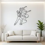 Swing Dance Lift Metal Wall Art | Couple Dance Wall Decor