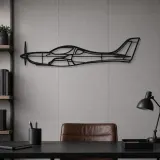 Silhouette en métal du WT9 Dynamic, Décoration murale en métal, Décor aéronautique, Décorateur aviateur