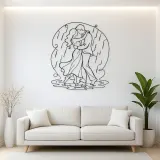 Rain Dance Couple Metal Wall Art | Romantic Couple Decor