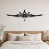 Silhouette en métal d'avion F6F Hellcat Front, décoration murale en métal, décoration aéronautique, cadeau pour aviateurs