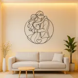Promise Ring Couple Metal Wall Art | Romantic Couple Decor