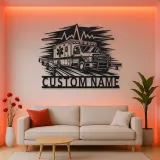 Personalized Highway Ambulance Heartbeat Metal Wall Art