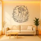 Garden Dance Pair Metal Wall Art | Romantic Couple Decor