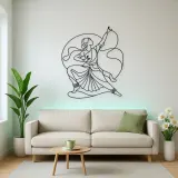 Bharatanatyam Pose Metal Wall Art | Dance Silhouette Wall Decor