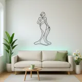 Artistic Torso Flow Metal Wall Art | Feminine Figure Wall Decor