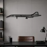 Silhouette d'avion BAC Concorde en métal, Décoration murale en métal, Décor aéronautique, Cadeau pour aviateur