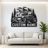 Personalized Mountain Rescue Ambulance Metal Wall Art