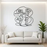 Tap Dance Rhythm Metal Wall Art | Couple Dance Wall Decor