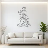 Graceful Chair Muse Metal Wall Art | Fashion Figure Wall Decor