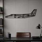 Silhouette de l'avion Citation II en métal, Silhouette d'avion en métal, Décoration murale aviation, Décoration aviateur