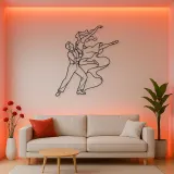 Swing Dance Lift Metal Wall Art | Couple Dance Wall Decor