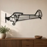 Silhouette en métal d'avion Piper J-3 Cub, Décoration murale en métal, Décor aéronautique, Cadeau pour aviateur