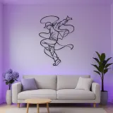 Street Dance Pose Metal Wall Art | Dance Silhouette Wall Decor