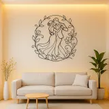 Garden Dance Pair Metal Wall Art | Romantic Couple Decor
