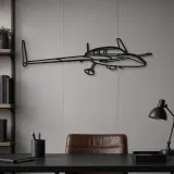 Insegna in metallo silhouette dell'aereo Cozy MK IV Angle, Silhouette di aerei in metallo, Decorazione murale aviazione, Decorazione per aviatori