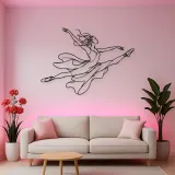 Ballet Grand Jete Metal Wall Art | Dance Silhouette Wall Decor