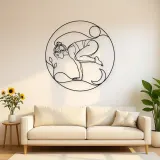 Crow Pose Balance Metal Wall Art | Yoga and Meditation Wall Decor