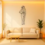 Confident Hand on Hip Metal Wall Art | Romantic Couple Decor