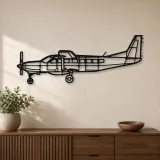 Silhouette en métal d'avion 208B Grand Caravan EX, décoration murale en métal, décoration aéronautique, cadeau pour pilote