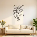 Street Dance Pose Metallschild | Tanz Silhouette Wanddekoration