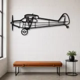 Silhouette d'avion en métal PA-12 Super Cruiser, décoration murale aéronautique