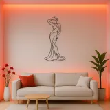 Sensual Fashion Muse Metal Wall Art | Fashion Figure Wall Decor