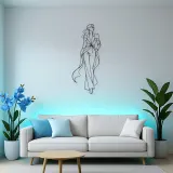 Runway Power Pose Metal Wall Art | Fashion Figure Wall Decor