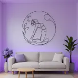 Camel Pose Open Heart Metal Wall Art | Yoga and Meditation Wall Decor