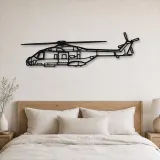 Silhouette d'avion en métal NH90 NFH, décoration murale aéronautique