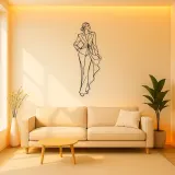 Luxury Fashion Silhouette Metal Wall Art | Fashion Figure Wall Decor