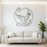 Boat Pose Balance Metal Wall Art | Yoga and Meditation Wall Decor