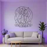 Rain Dance Couple Metal Wall Art | Romantic Couple Decor