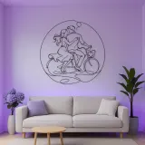 Bicycle Couple Metal Wall Art | Romantic Couple Decor